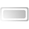 vidaXL Miroir de salle de bain LED Transparent 40 x 20 cm verre tremp&eacute;