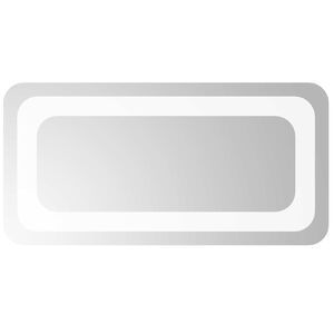 vidaXL Miroir de salle de bain LED Transparent 40 x 20 cm verre tremp&eacute;