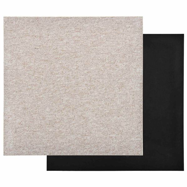 vidaXL Tapis 20 pcs Beige clair 50 x 50 cm 100% Polypropyl&egrave;ne