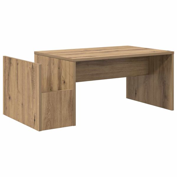 vidaXL Table basse Ch&ecirc;ne artisanal 90 x 45 x 35 cm Bois d'ing&eacute;nierie