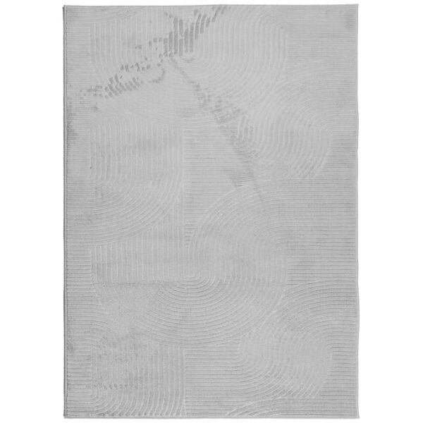 vidaXL Tapis IZA poils courts style scandinave gris 240x340 cm