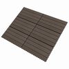 vidaXL Carreau de terrasse 6 pcs Marron fonc&eacute; 60 x 30 cm WPC