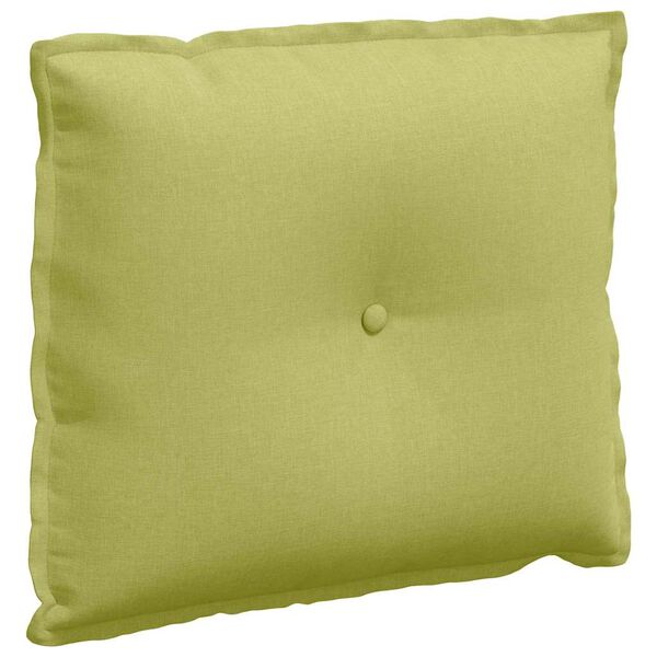 vidaXL Coussin de Dos Vert clair 60 x 19 x 50 cm tissu