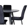 Venture Home Chaises &agrave; manger lot de 2 Windu velours noir