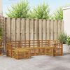 vidaXL Ensembles de canap&eacute;s 6 pcs Naturel Bois d'Acacia Massif