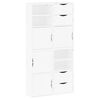 vidaXL Armoires lat&eacute;rales 4 pcs ODDA blanc 40x24x79 cm bois massif pin
