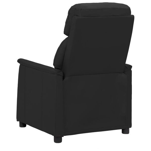 vidaXL Fauteuil de massage Noir Similicuir