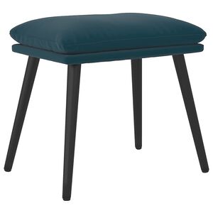 vidaXL Repose-pied Bleu 45x29,5x35 cm Velours