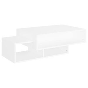 vidaXL Table basse Blanc 105x55x32 cm Bois d&rsquo;ing&eacute;nierie