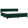 vidaXL Sommier &agrave; lattes de lit et matelas Vert fonc&eacute; 200x200cm Velours