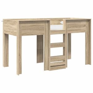 vidaXL Lit Superpos&eacute; pour Enfants Ch&ecirc;ne Sonoma 75 x 190 cm