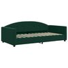 vidaXL Lit de jour et gigogne et matelas vert fonc&eacute; 100x200 cm velours