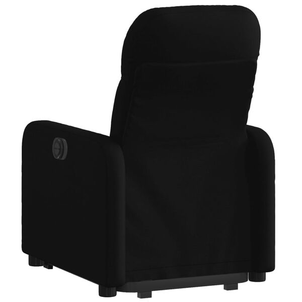 vidaXL Fauteuil inclinable &eacute;lectrique noir tissu