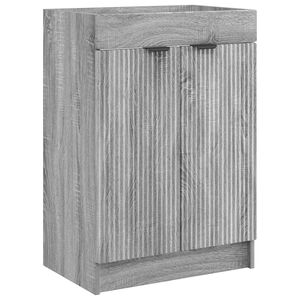 vidaXL Armoire sous &eacute;vier de salle de bain Sonoma gris