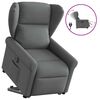 vidaXL Fauteuil inclinable &eacute;lectrique gris fonc&eacute; tissu
