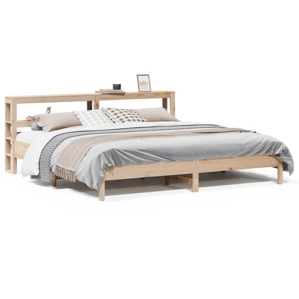 vidaXL Cadre de lit sans matelas 200x200 cm bois massif de pin