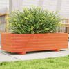 vidaXL Jardini&egrave;re cire marron 90x40x26,5 cm bois de pin massif
