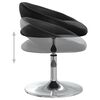 vidaXL Tabouret de bar Noir Similicuir