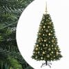 vidaXL Arbre de No&euml;l Artificiel avec Boule 120 cm 150 LED Blanc chaud
