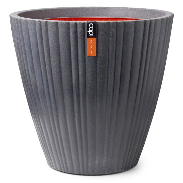 Capi Pot &agrave; fleurs Urban Tube conique 55x52 cm Gris fonc&eacute;