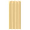 vidaXL Rideaux occultants avec anneaux 2 pcs Beige 225 x 140 cm