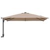 vidaXL Parasol de jardin Taupe 248,5 x 247,5 x 160 cm