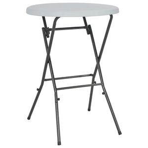 vidaXL Table de bar pliante Blanc 80 x 110 cm PEHD