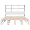 vidaXL Lit biblioth&egrave;que sans matelas blanc 120x190 cm bois massif