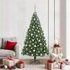 vidaXL Sapin de No&euml;l artificiel Vert 180 cm PVC, Acier et Plastique