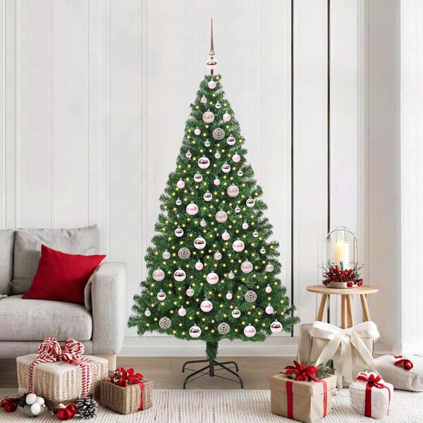 vidaXL Sapin de No&euml;l artificiel Vert 180 cm PVC, Acier et Plastique