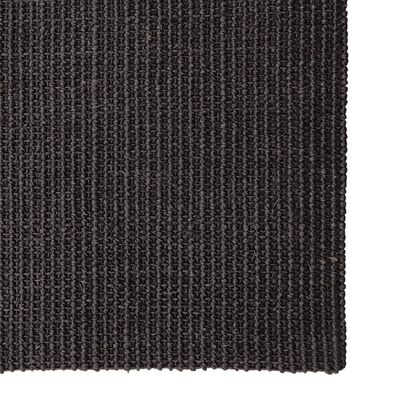 vidaXL Tapis en sisal pour griffoir noir 66x200 cm