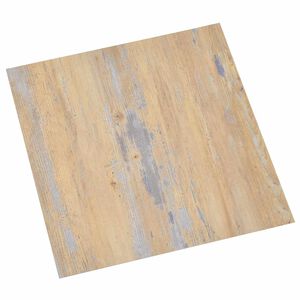 vidaXL Lattes de rev&ecirc;tement de sol autocollantes Marron et gris