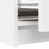 vidaXL Meuble TV blanc 100x35x54 cm bois d'ing&eacute;nierie