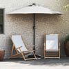 vidaXL Parasol de jardin Couleur sable 294 x 150 x 223 cm tissu