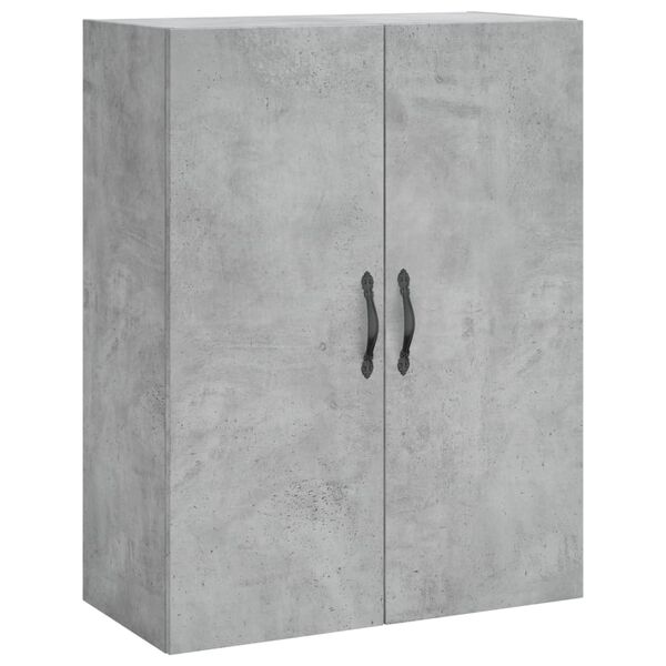 vidaXL Armoire murale gris b&eacute;ton 69,5x34x90 cm bois d'ing&eacute;nierie