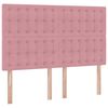 vidaXL Lit avec rangement et matelas Rose 140 x 200 cm Velours