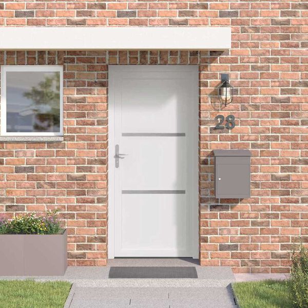 vidaXL Porte Frontale Blanc 98 x 208 cm PVC