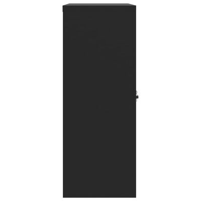 vidaXL Classeur noir 90x40x105 cm acier