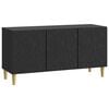 vidaXL Meuble TV 99 x 34,5 x 50 cm Noir Bois d'ing&eacute;nierie