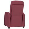vidaXL Fauteuil &eacute;lectrique de massage Bordeaux Tissu