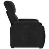 vidaXL Fauteuil inclinable &eacute;lectrique noir tissu microfibre