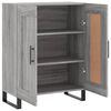 vidaXL Buffet sonoma gris 69,5x34x90 cm bois d'ing&eacute;nierie