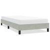 vidaXL Cadre de lit sans matelas gris clair 100x220 cm velours