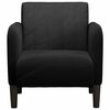 vidaXL Fauteuil avec accoudoirs noir 54 cm velours