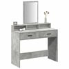 vidaXL Table de Toilette avec tiroir Gris b&eacute;ton 100 x 41 x 140 cm