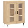 vidaXL Buffet haut Ch&ecirc;ne sonoma 69,5x34x180 cm Bois d'ing&eacute;nierie