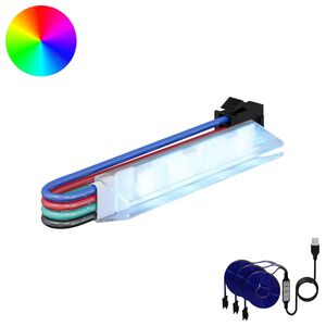 vidaXL Bande LED 2 pc Noir et Multicolore Cuivre et plastique