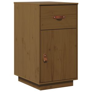 vidaXL Armoire de bureau Marron miel 40x50x75 cm Bois massif de pin