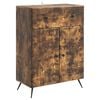 vidaXL Buffet Ch&ecirc;ne fum&eacute; 66 x 34,5 x 90 cm Bois d'ing&eacute;nierie