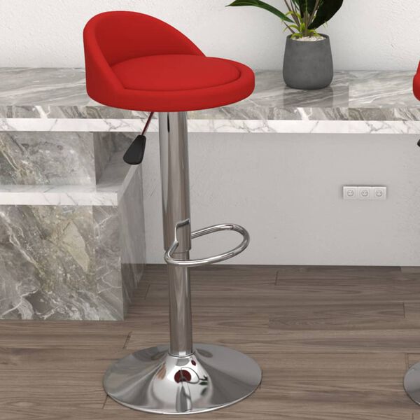 vidaXL Tabouret de bar Rouge bordeaux Similicuir